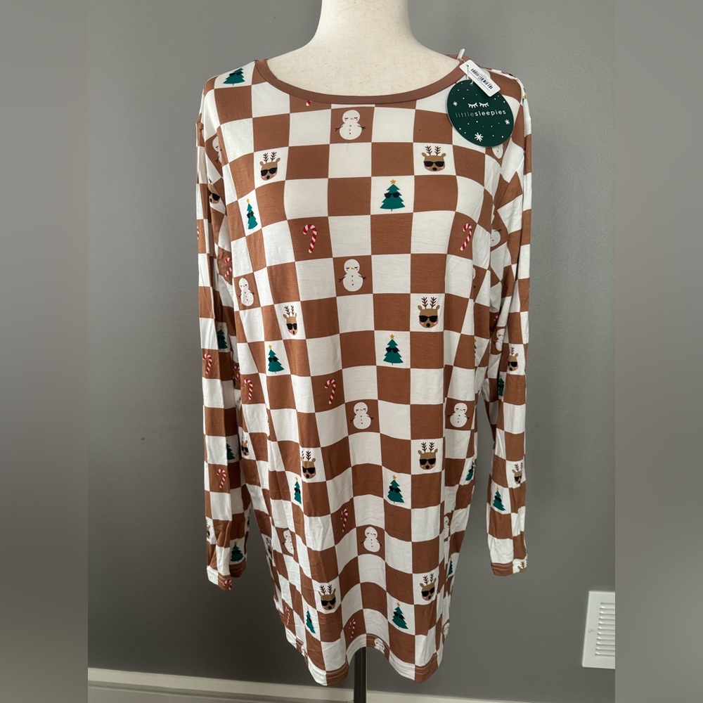 2 piece - Little Sleepies Festive Checkered PJs